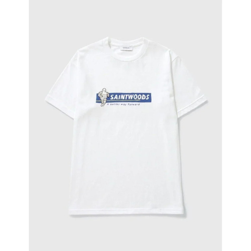 Saintwoods‎ Forward White Graphic T-shirt Made in  Canada Mens Small